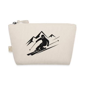 Skiers Ski Winter Winter Holiday Winter sports - Organic Pouch - nature - Front
