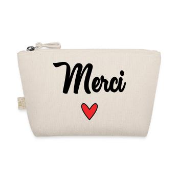 THANK YOU. THANKS. THANK YOU. ANNIVERSARY. BIRTH. - Organic Pouch - nature - Front
