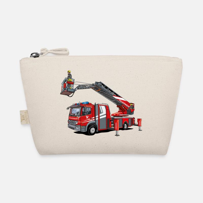 Fire brigade turntable ladder with rescue cage - Organic Pouch - nature