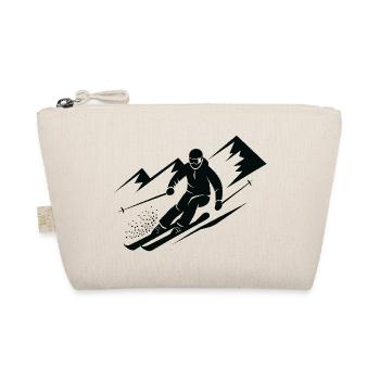 Skiers Ski Winter Winter Holiday Winter sports - Organic Pouch - nature - Front