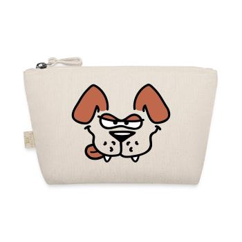 Le chien a l’air méchant Dangereux Drôle Lèche la langue - Trousse biologique - nature - Devant