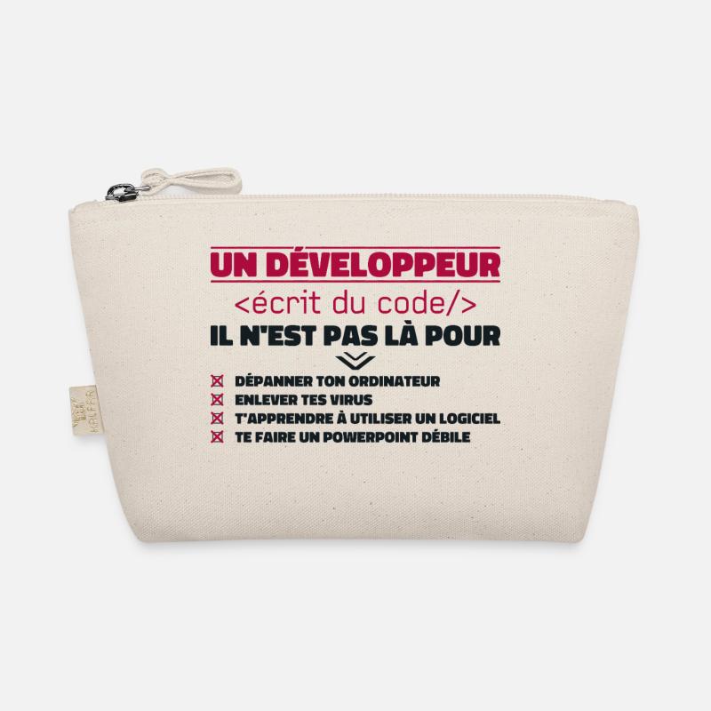 Ein schriftlicher Entwickler von The Gift Code Bio-Täschchen