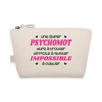 A super psychomotor therapist - Organic Pouch - nature - Front