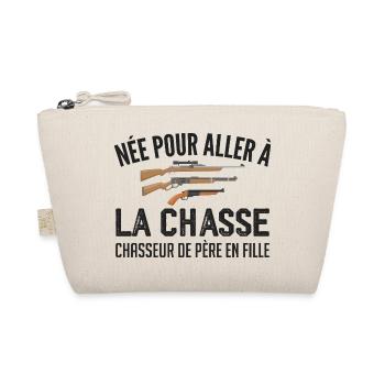chasseur née pour aller à la chasse père et fille - Trousse biologique - nature - Devant
