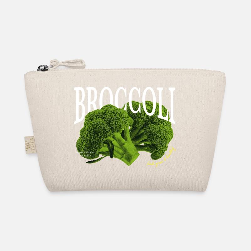 Broccoli – Ästhetisches Gemüse-Design - Bio-Täschchen - Natur