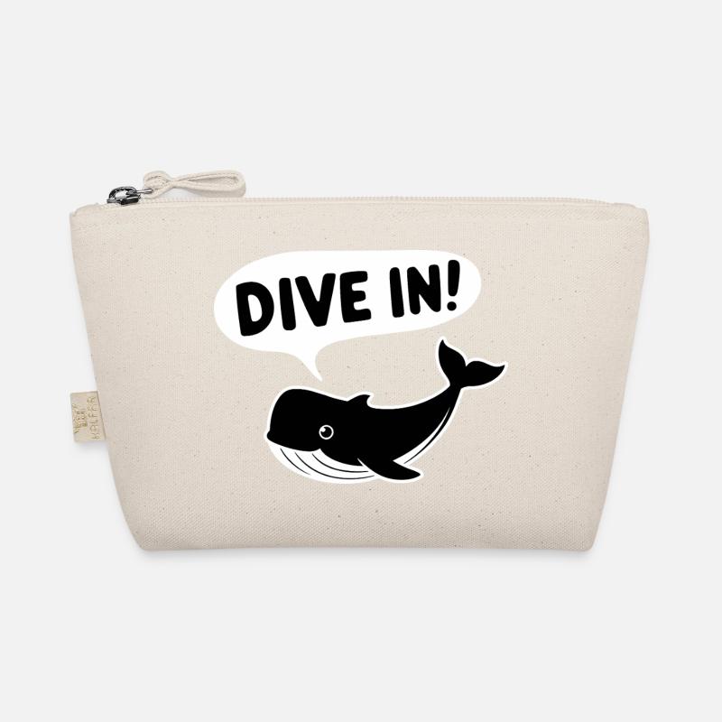 Tauchen Sie ein! - Lustiger Wal Bio-Täschchen