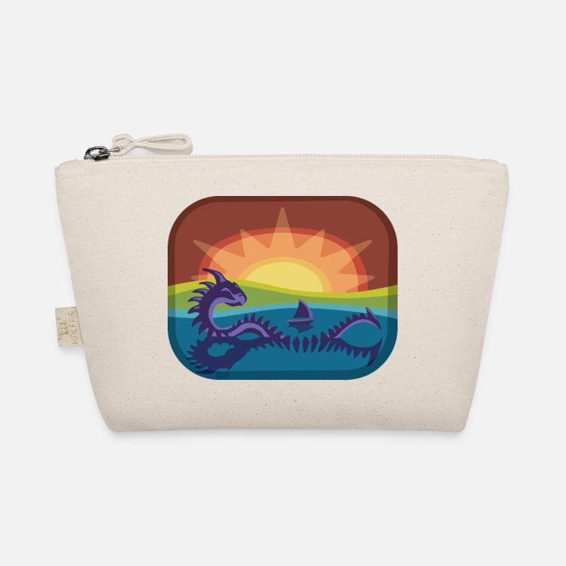 Loch Monster in Rainbow Landscape Organic Pouch