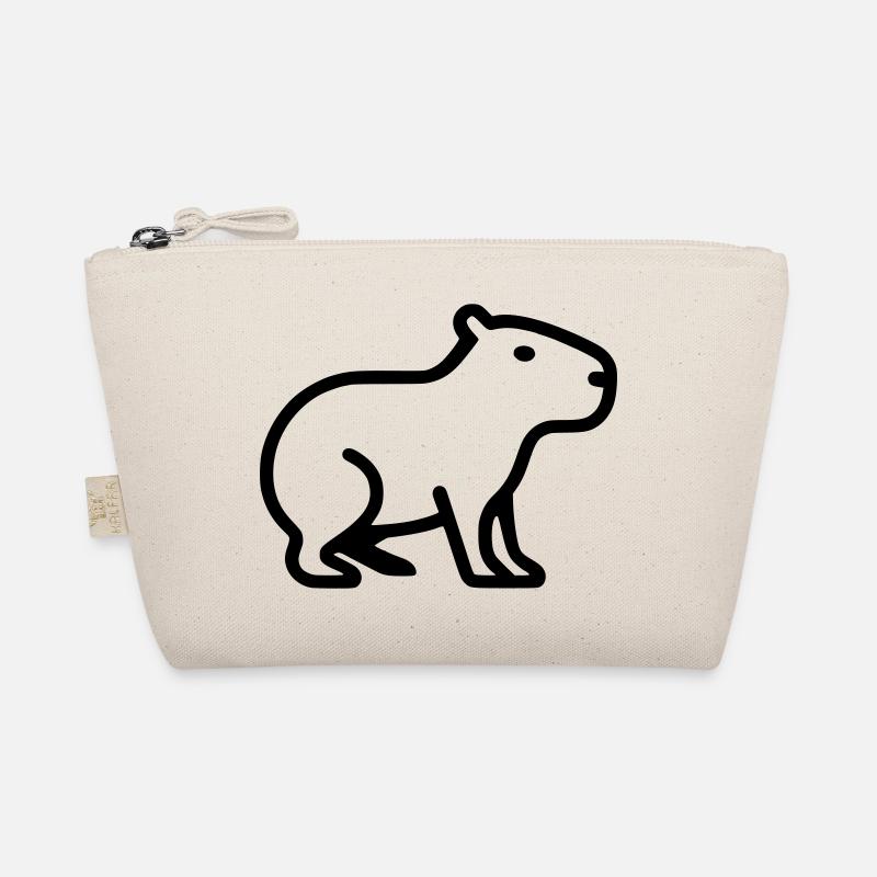 Logo minimaliste Capybara Trousse biologique