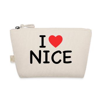 I Love Nice - J'aime Nice - Organic Pouch - nature - Front