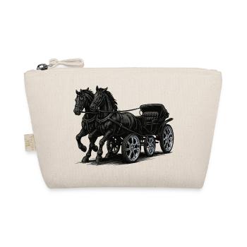 Carriage with modern chrome rims - Organic Pouch - nature - Front