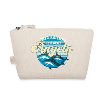 Angler Chaos Motiv Design Fischer angeln Geschenk - Bio-Täschchen - Natur - Vorne