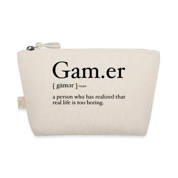 Gamer-Definition für Videospiel-Fans - Bio-Täschchen - Natur - Vorne