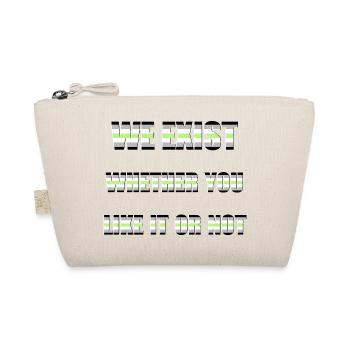 We Exist - Agender Flag - Organic Pouch - nature - Front