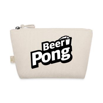 Beer Pong Logo mit Becher - Bio-Täschchen - Natur - Vorne