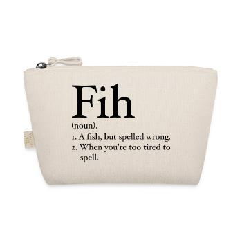 Funny Fih Fish Meme Fish Fih Funny Misspelled Fish - Trousse biologique - nature - Devant