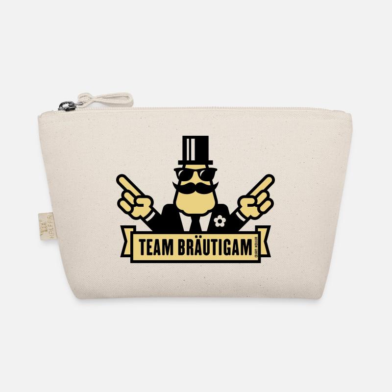 Team Bräutigam Handzeichen (Polterabend JGA / 2C) Bio-Täschchen