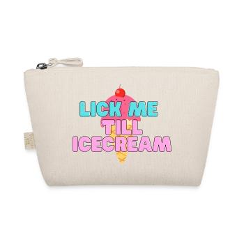 Sweet IceCream Lick Me  - Organic Pouch - nature - Front