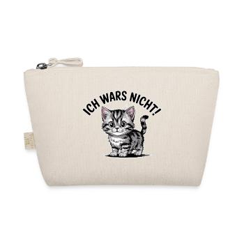 Süße Katze Ich war's nicht – Lustiges Comic-Tier - Bio-Täschchen - Natur - Vorne
