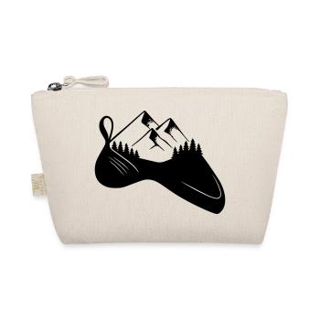 Climbing shoe meets mountain – Climb & Nature - Organic Pouch - nature - Front