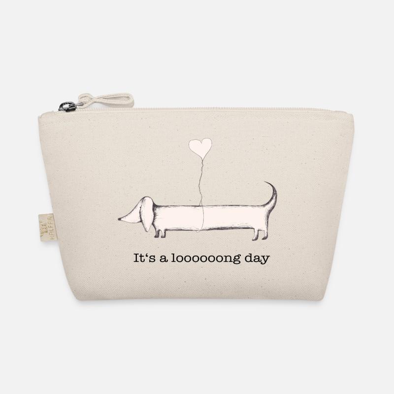 Dackel: it‘s a long day Bio-Täschchen