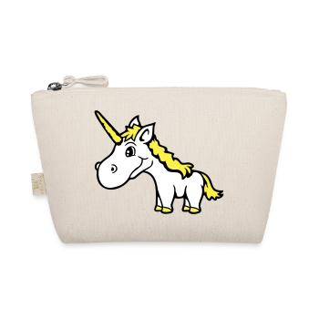 Licorne rose mignon mignon sympathique cheval de dessin animé - Trousse biologique - nature - Devant