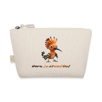 Cute Cartoon Bird - Funny Orange Forest Friend - Organic Pouch - nature - Front