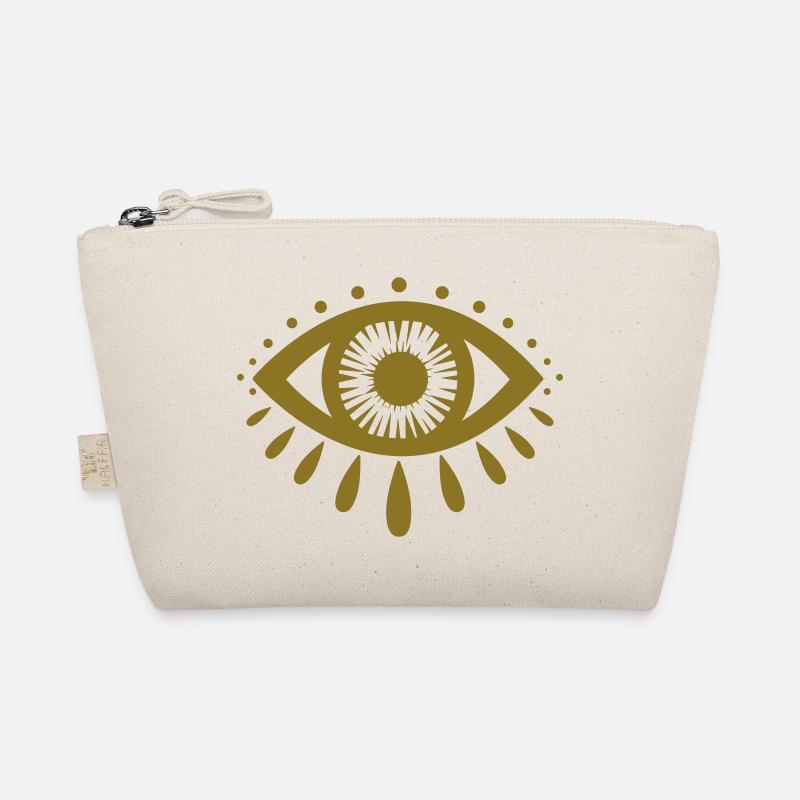 Mystic All Seeing Evil Eye Third Eye Organic Pouch