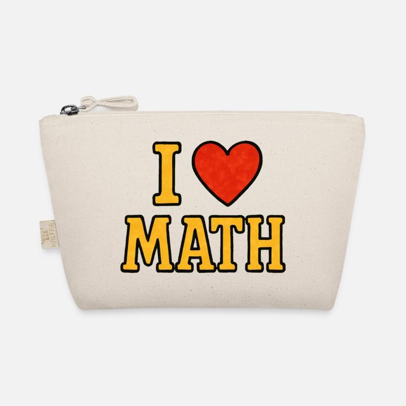 I ♥ Math – nerdig und stolz Bio-Täschchen
