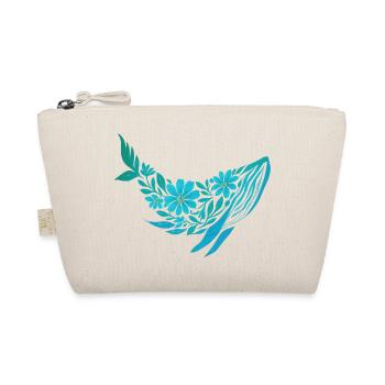 Floral nordique - Baleine bleue - Trousse biologique - nature - Devant