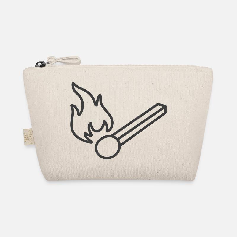 Icône de ligne d’allumette brûlante Trousse biologique