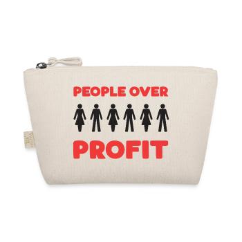 People Over Profit - Organic Pouch - nature - Front