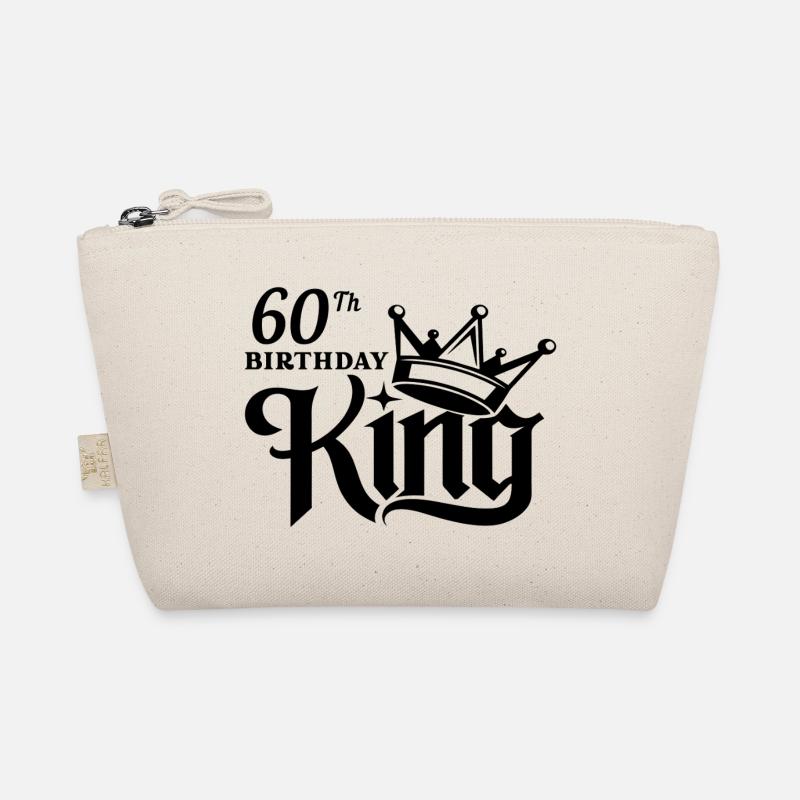 60th birthday king - Organic Pouch - nature