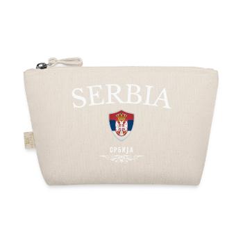 Serbian pride, born in Serbia - Organic Pouch - nature - Front