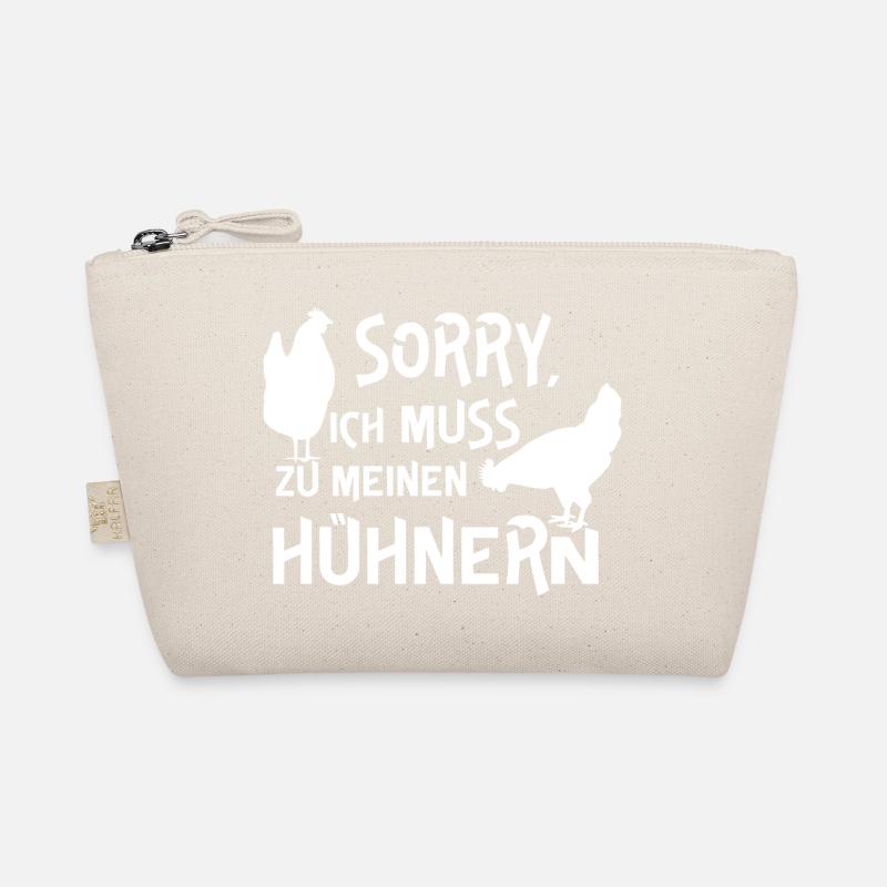 Humorous chicken design with text Organic Pouch