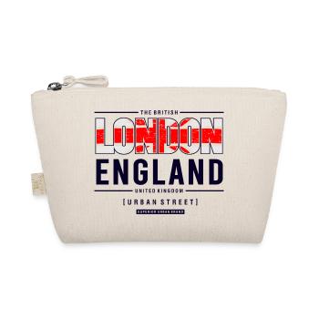 T-shirt Londres Union Jack City Skyline - Trousse biologique - nature - Devant