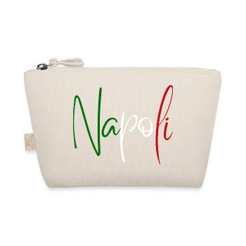 I love Naples, elegant minimalist design - Organic Pouch - nature - Front