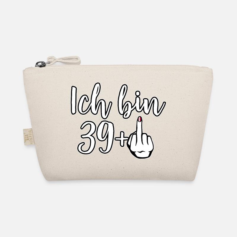 Ich bin 39+ Provokation Mittelfinger Geburtstag Bio-Täschchen