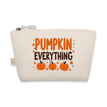 Pumpkin Everything Fall October - Organic Pouch - nature - Front