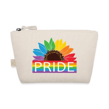 Pride Sunflower Rainbow - Organic Pouch - nature - Front