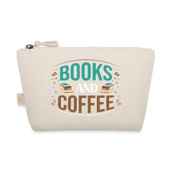 Livres et motif du café - Trousse biologique - nature - Devant