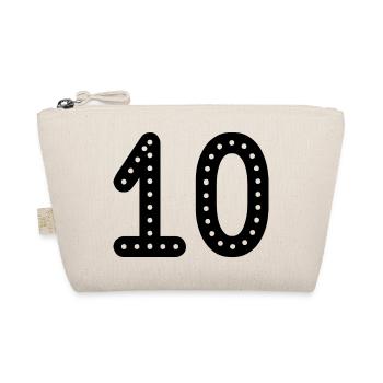 10. 10 YEARS. 10th ANNIVERSARY. 10 YEAR ANNIVERSARY. - Organic Pouch - nature - Front