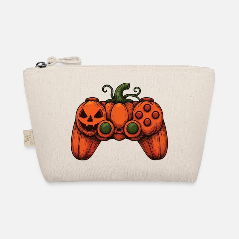 Halloween Controller Kürbis-Duo Bio-Täschchen