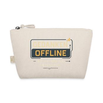"Thoughts offline – please try later" - Organic Pouch - nature - Front