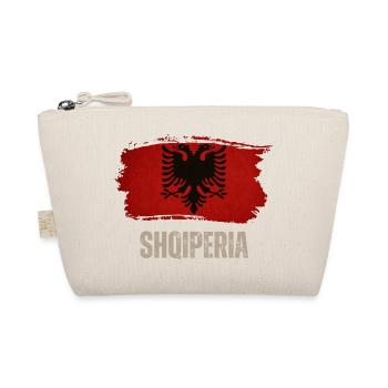 Grunge Drapeau d’Albanie, Albanie Vintage - Trousse biologique - nature - Devant