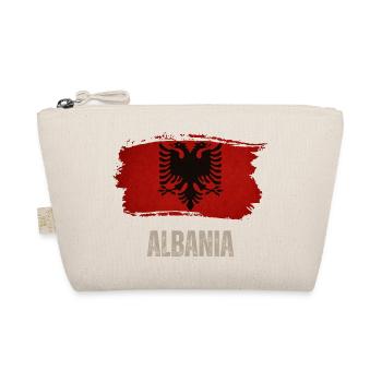 Grunge flag of Albania, Albanians proud - Organic Pouch - nature - Front