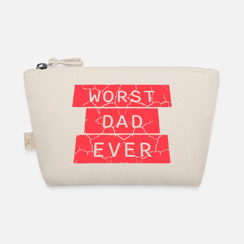 Worst Dad Ever Lustig Sarkastisch Vatertag Papa - Bio-Täschchen - Natur