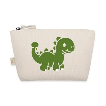 Cute Little Dinosaur - Organic Pouch - nature - Front