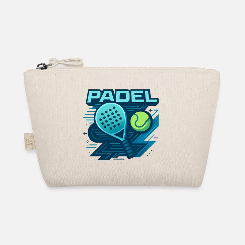 Padel Logo Schläger Ball Dynamik Bio-Täschchen