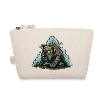 Un bouledogue zombie rampant depuis le sol sombre - Trousse biologique - nature - Devant