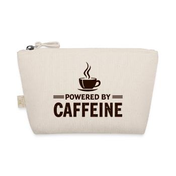 Powered By Caffeine Coffee Saying Energy - Organic Pouch - nature - Front